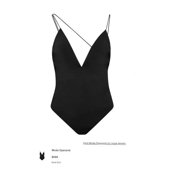 Cushnie et Ochs  Black Deep Plunging V-Neck Bodysuit With Crossover Stra… - Picture 3 of 14